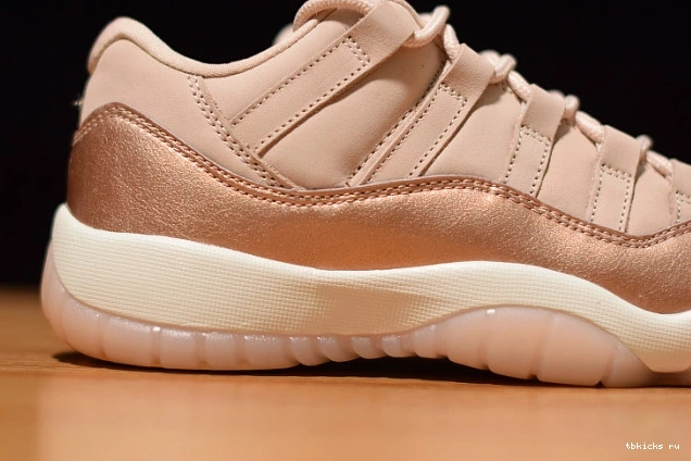 Cheap TB Gold Rose Jordan AH7860-105 Air 11 GS Low 0808